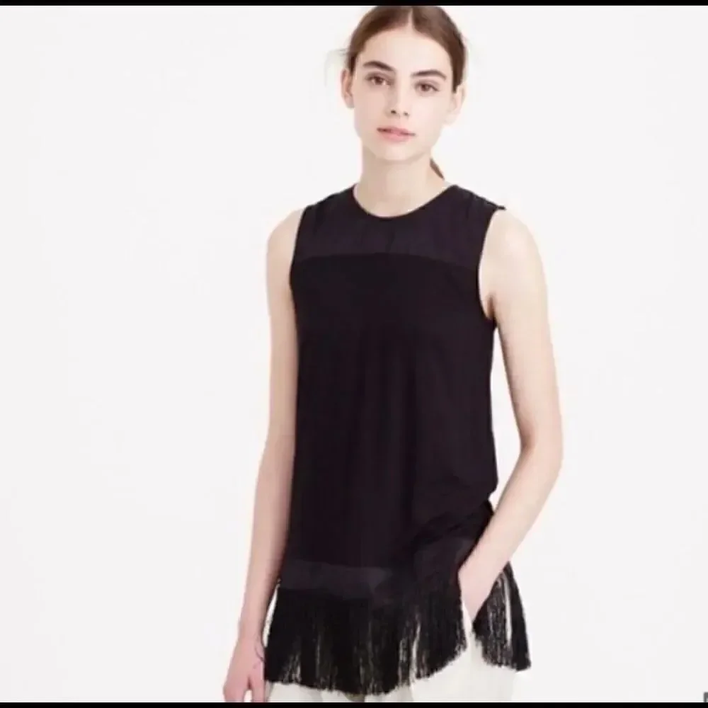 J. Crew Fringe Bottom Tank Top